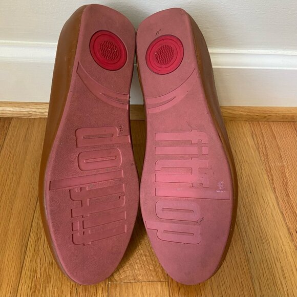 FitFlop Ballet Flats Due Women's EU 39 US 8 Leather Balletcore Minimalist EUC - Picture 9 of 10